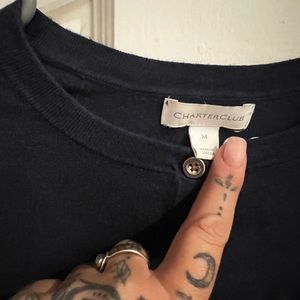 Charter club black sweater